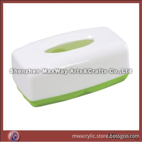 White Elegant Acrylic/Lucite Napkin Box